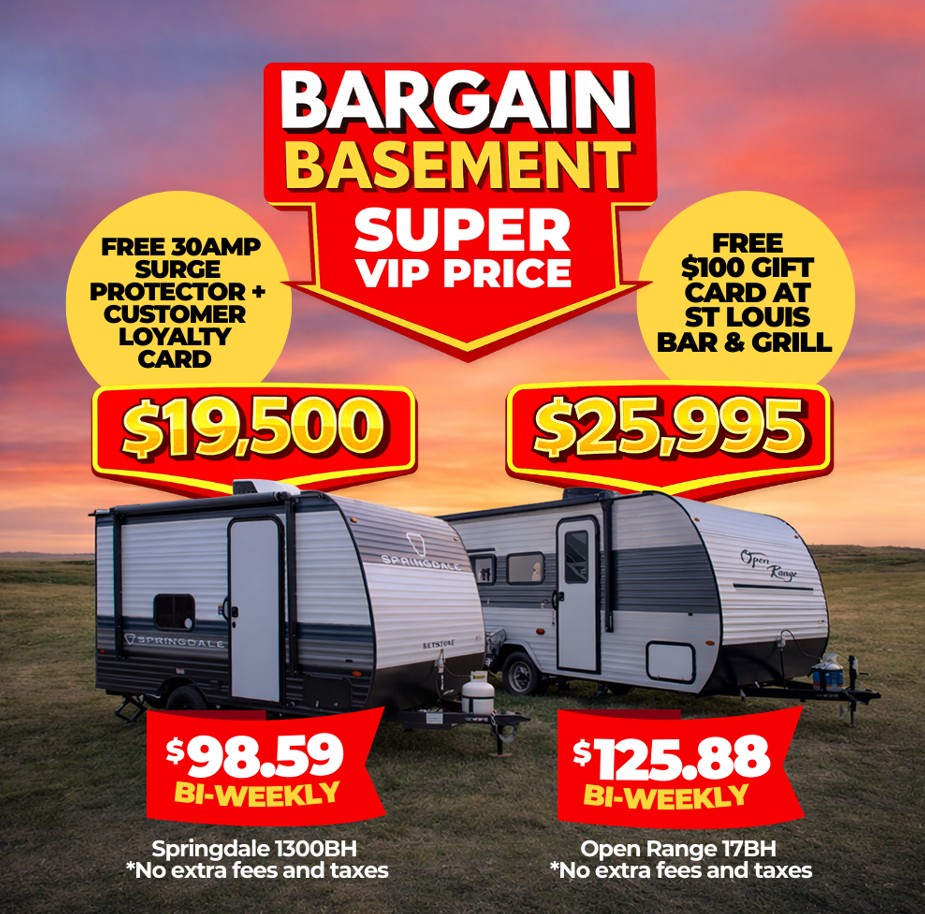 Bargain basement RV Prices